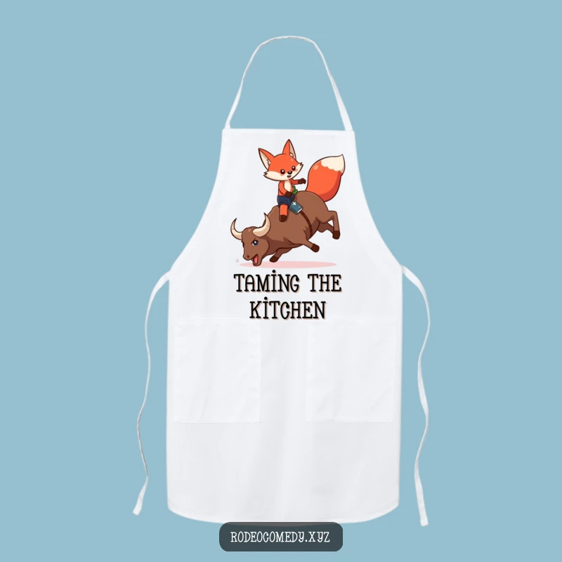 Serve Up Smiles: Funny Fox Apron, A Hilarious Funny Gift