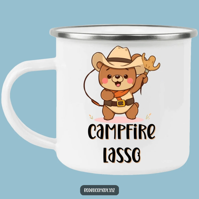 Campfire Chuckles: Funny Cowboy Bear Camping Mug, The Best Funny Gift