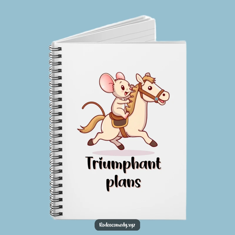 Funny Mouse Toy Horse Notebook: Brave Rider's Journal - Writing Gift