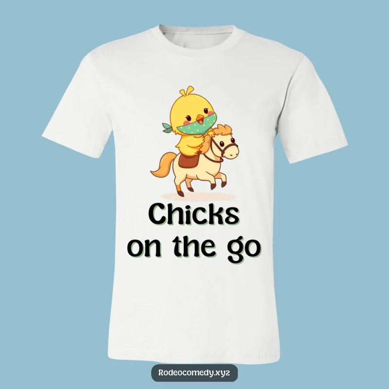 Funny Chick Hobby Horse T-Shirt: Tiny Rider Tee, Adorable Funny Gift